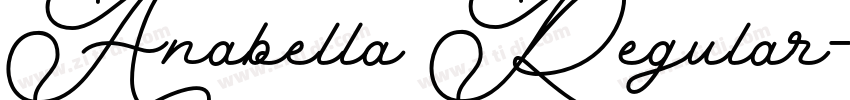 Anabella Regular字体转换